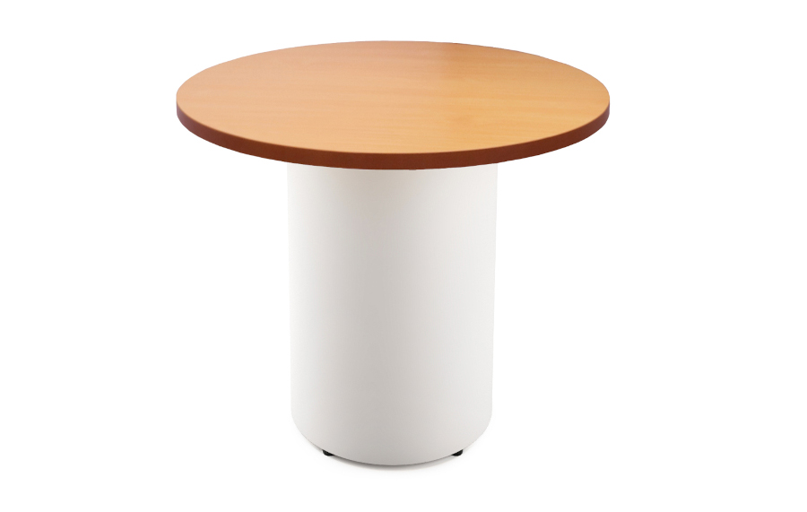 Beech Top With White Drum Base